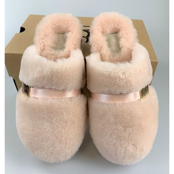 NIB UGG Woman Dalla UGG Metal Graphic Slippers Size US5 - Picture 8 of 11